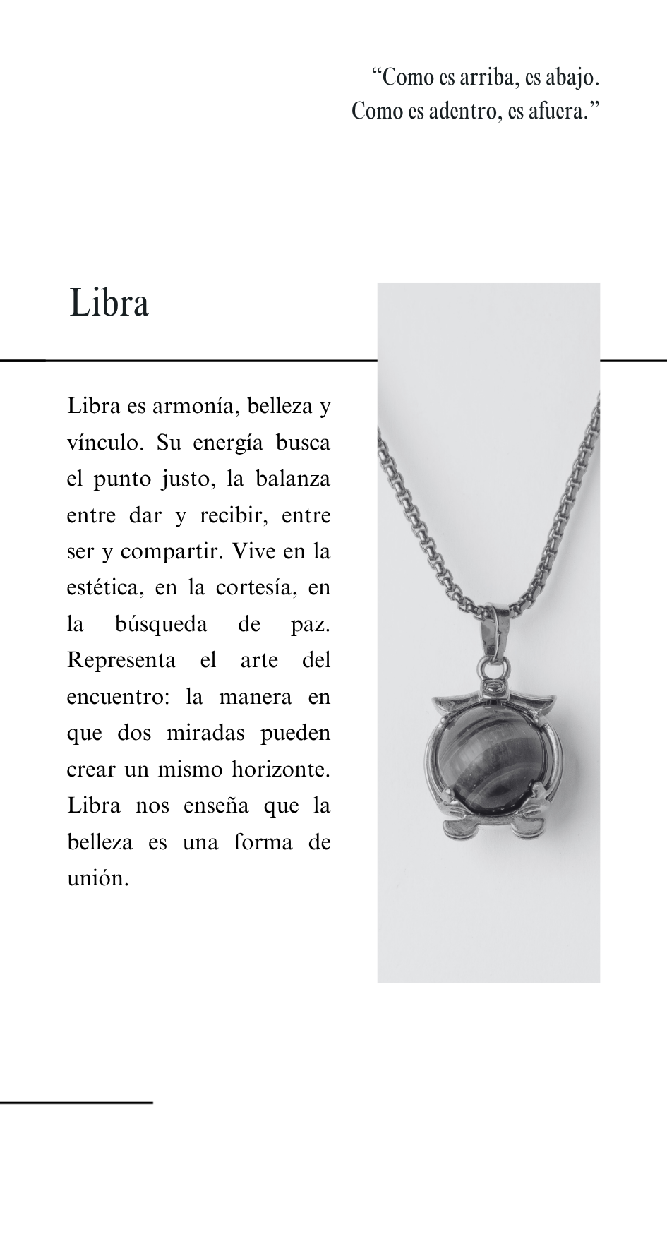 Amuleto Libra