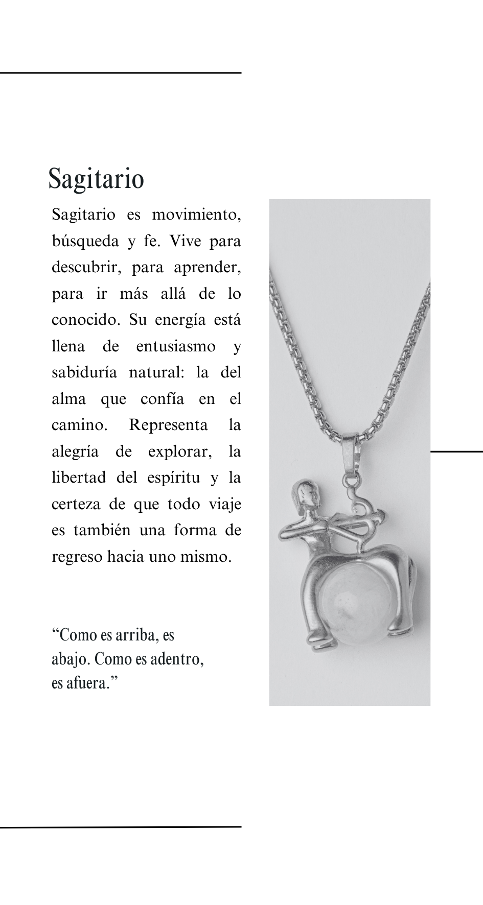 Amuleto Sagitario
