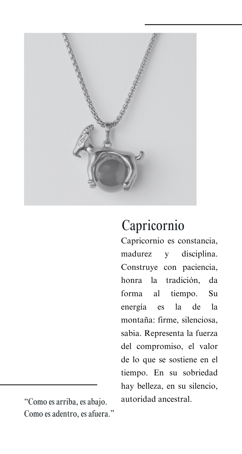 Amuleto Capricornio