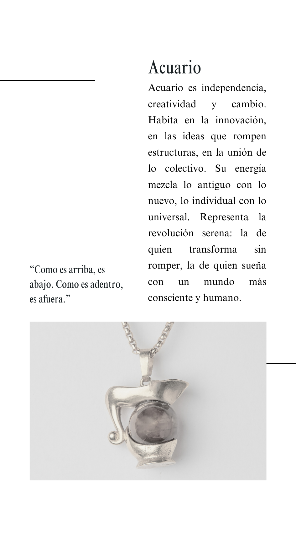 Amuleto Acuario
