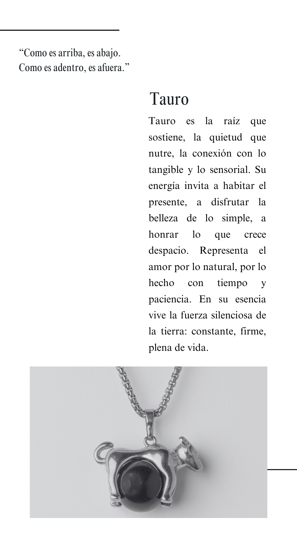 Amuleto Tauro