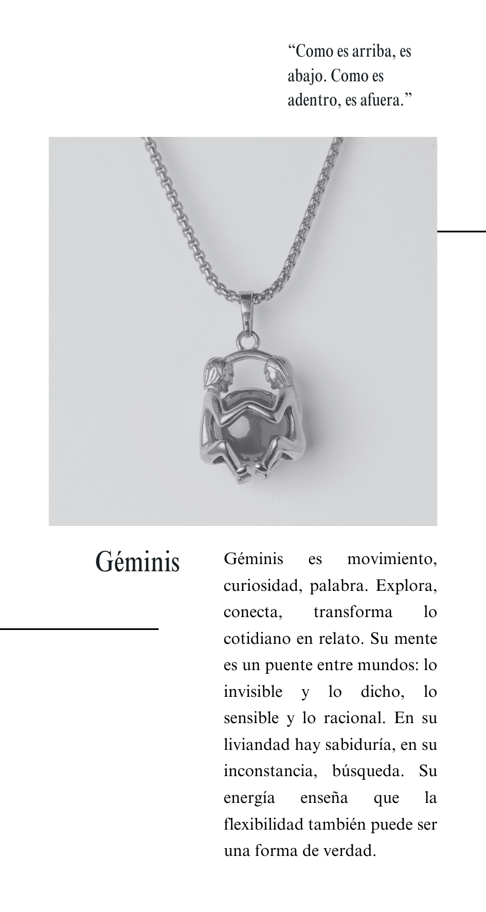 Amuleto Geminis