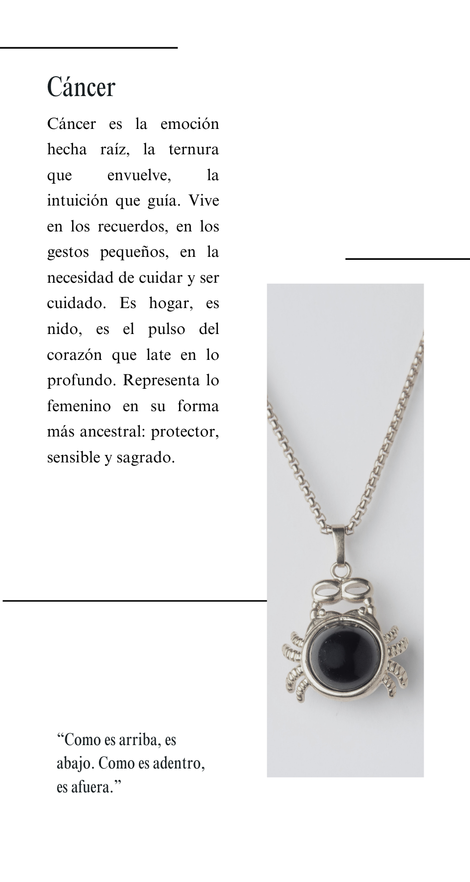 Amuleto Cáncer