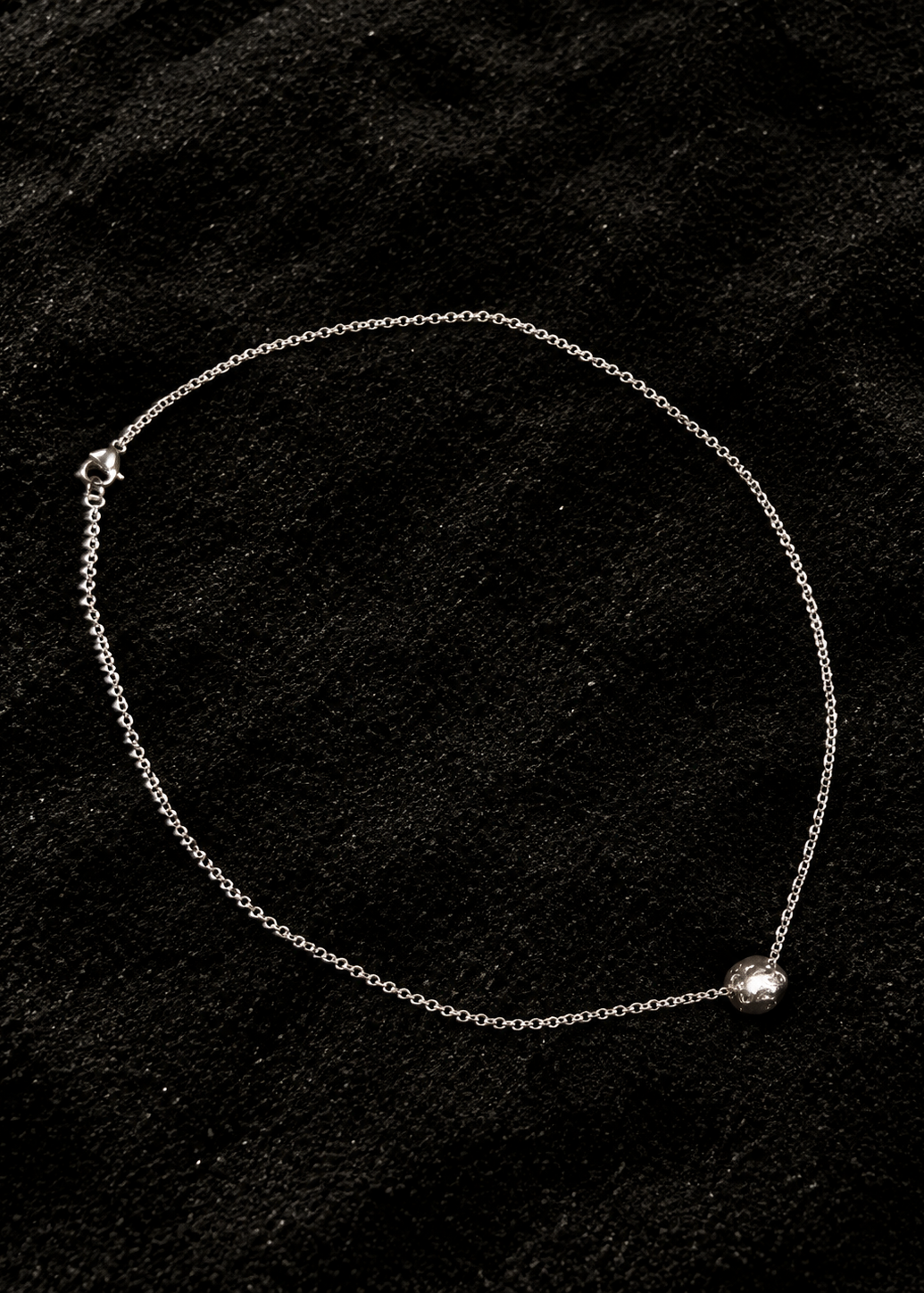 Collar Perla Plata